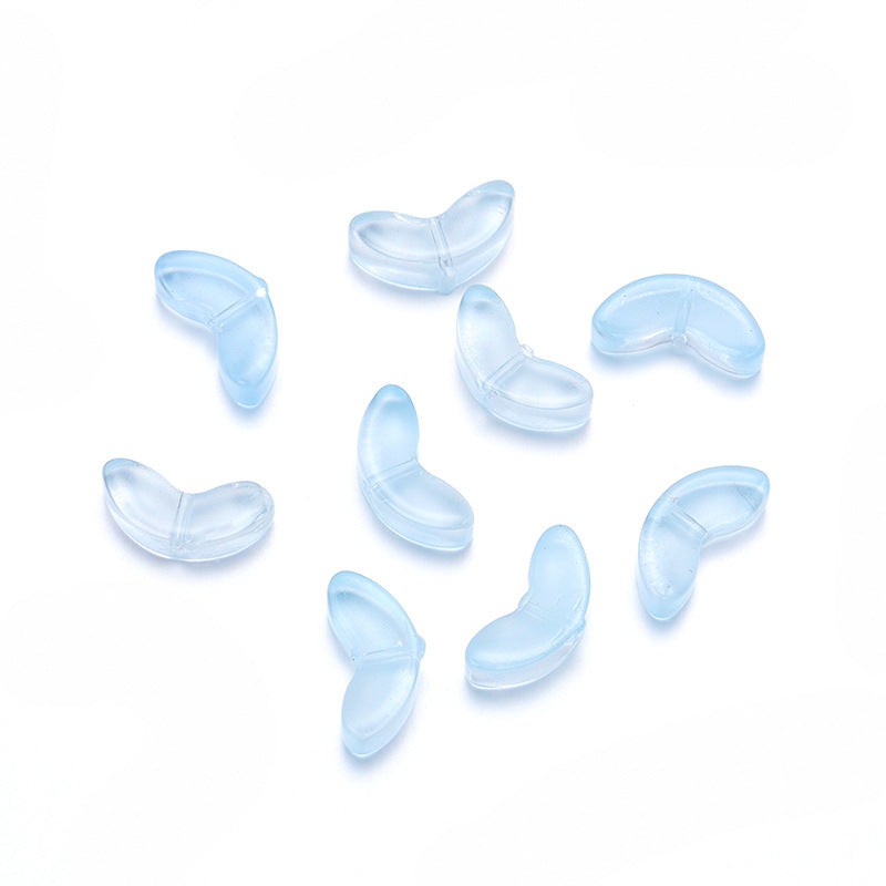 Czech Glass Beads Tulip Petals And Leaves Vintage Frosted 9mm 200pcs 18
