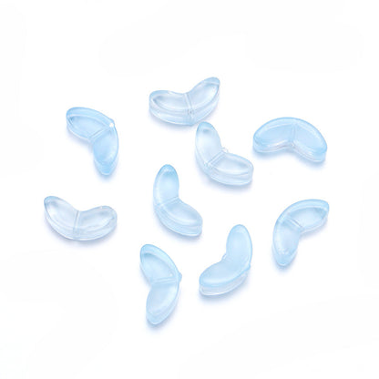 Czech Glass Beads Tulip Petals And Leaves Vintage Frosted 9mm 200pcs 18