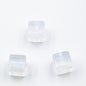 Glitter Square Acrylic Beads 12mm Transparent Pastel 20pcs 4
