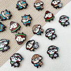 Painted Alloy Metal Beads Crayon Shin-Chan Series 10pcs 3