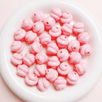 Painted Twisted Spiral Acrylic Beads 16mm Glossy Colorful 10pcs 5