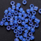 Glow In The Dark Seed Glass Beads 3mm Multicolor Stripes 1800pcs 56