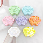 UV Plating Tiny Sheep Acrylic Flat Beads 24mm Glossy Face 50pcs