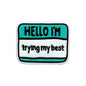 Silicone Focal Beads Motivational Hello I Trying My Best Tag 20pcs 7