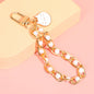 Pearl Chain Bracelet Keychain Alloy Elegant Lanyard Style 6