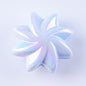 Plating Whirlwind Cookie Acrylic Beads 20mm 27mm Solid Colors 50pcs 8