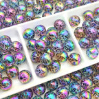 Glow In The Dark Leopard Print Acrylic Beads 16mm Plated 20pcs 2