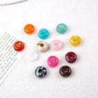 Acrylic Round Spacer Beads 14mm Antique Blooming Ink 50pcs 5