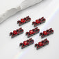 Plate Rhinestone Beads 23mm Alloy 2025 Embeded Mixed Colors 10pcs 9