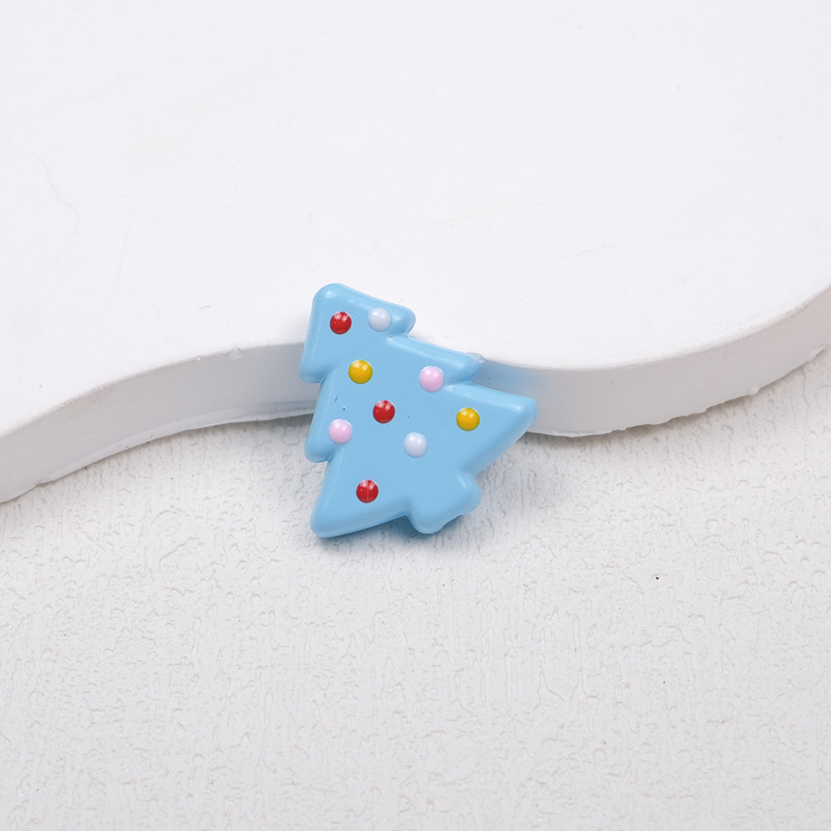 Lit Christmas Tree Acrylic Beads 21mm Colorful Holiday 20pcs 6