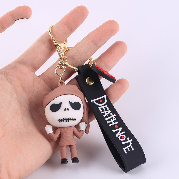 PVC Soft Halloween Pumpkin Man Keychain Colorful Spooky Charm 7