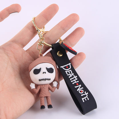 PVC Soft Halloween Pumpkin Man Keychain Colorful Spooky Charm 7