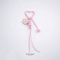 Pink Cherry Blossom Acrylic Flower Keychain 2pcs 6