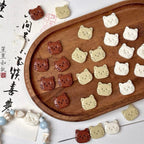 Cute Cat Head Resin Beads 20mm Playful Earth Tone 10pcs 2