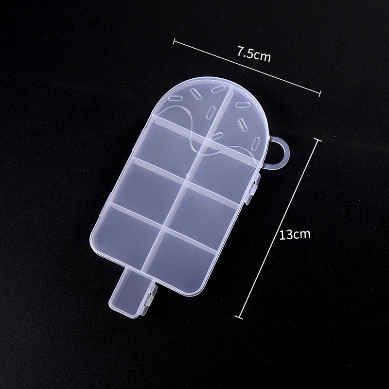 Multi Shaped Plastic Organizer Box PP Clear 1pc 7