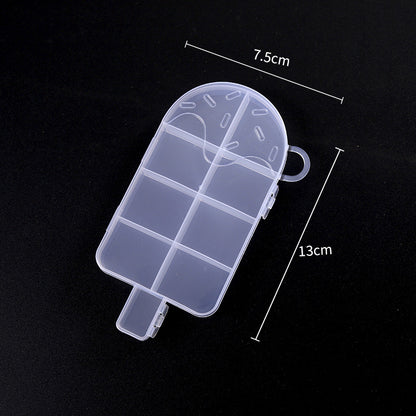 Multi Shaped Plastic Organizer Box PP Clear 1pc 7