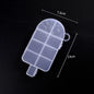 Multi Shaped Plastic Organizer Box PP Clear 1pc 7