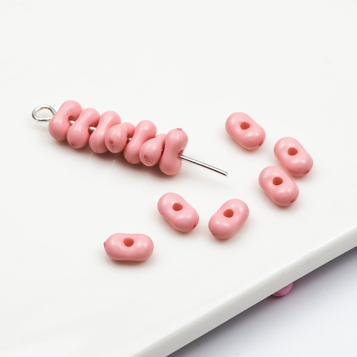Acrylic Peanut Spacer Beads 6mm Glow In The Dark 200pcs 13
