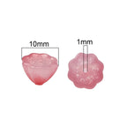 Gradient Lotus Seed Acrylic Beads 10mm Translucent Textured 100pcs 4