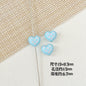 Heart and Rabbit Metal Beads Polka Dot Painted Alloy 10pcs 5