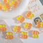 Hand Painted Bee Acrylic Beads 25mm Colorful Enamel 20pcs 4