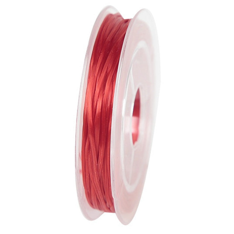 Flat Elastic Spandex Thread 0.6mm Diameter Clear Case 100m 2