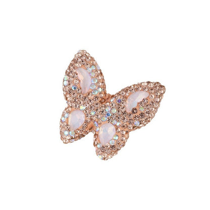 Polymer Clay Butterfly Rhinestone Beads 36mm Napal Style 2pcs 5
