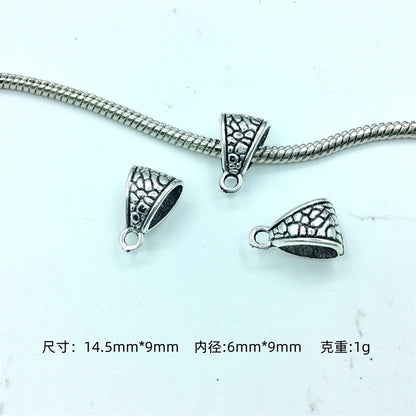 Alloy Bead-Hanger Spacer Beads Vintage Tibetan Style 100pcs 9