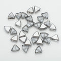 Electroplated Fan-Shaped Glass Beads 10mm Iridescent Pastel 30pcs 6