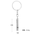 Stainless Steel Whistle Keychain Zinc Alloy Self Defense Accessory 6
