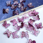 Czech Glass Beads Butterfly 11mm Translucent Purple Blue Pink 50pcs 13