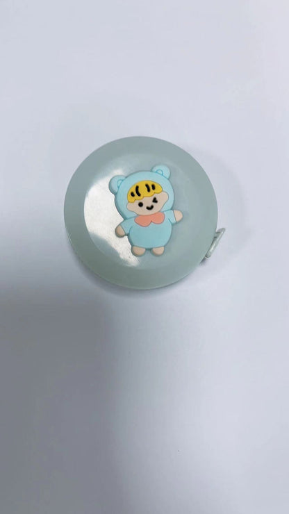 Retractable Plastic Measuring Tape Dual Metric Imperial Cute 2pcs 5cm 9