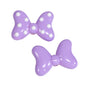 Sweet Polka Dotted Bow Acrylic Beads 29mm Colorful Mixed 10pcs 21