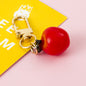 Plastic Fruit Keychain Colorful Glossy Charm Fun Summer Theme 11