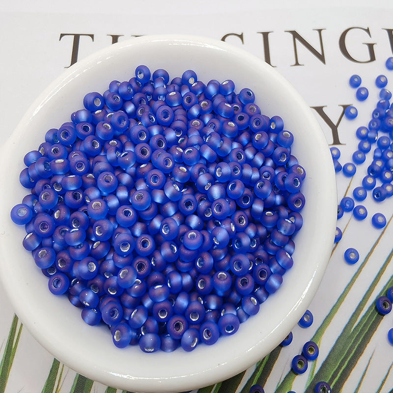Frosted Seed Glass Beads 3mm Pastel Transparent Colors 300pcs 14