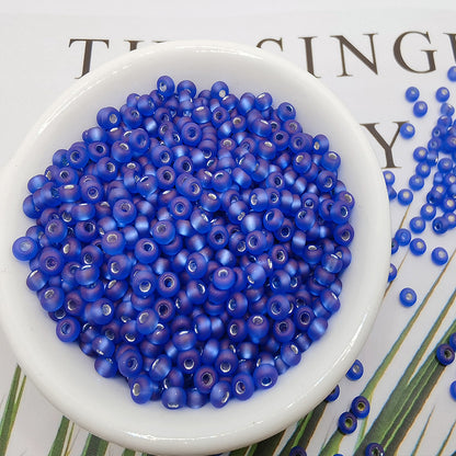 Frosted Seed Glass Beads 3mm Pastel Transparent Colors 300pcs 14