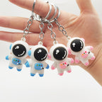 Soft Rubber Astronaut Keychain 3D Cartoon Space Charm