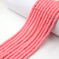 Flat Clay Beads 6mm Solid Color Smooth Polymer Disc 10strands 33