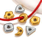 Stainless Steel Geometric Spacer Beads 5pcs 2