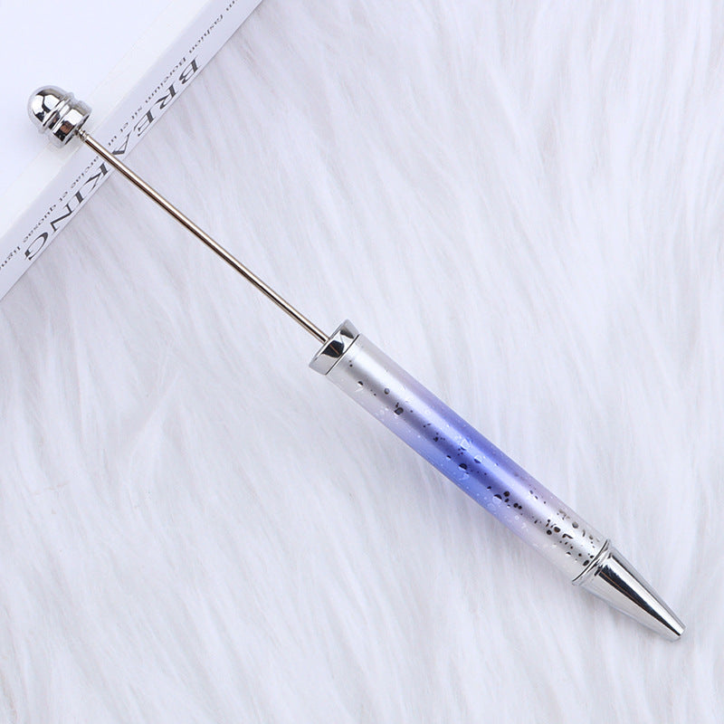 Beadable Ballpoint Pen UV Plating Starry Sky Sequins Gradient Colorful 16