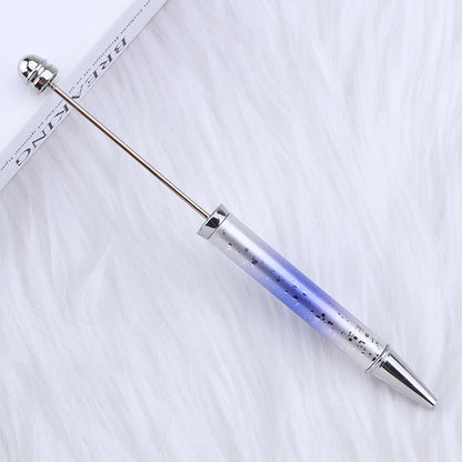 Beadable Ballpoint Pen UV Plating Starry Sky Sequins Gradient Colorful 16