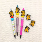 Silicone Focal Beads Lion King Ginger Jungle Design 20pcs 4