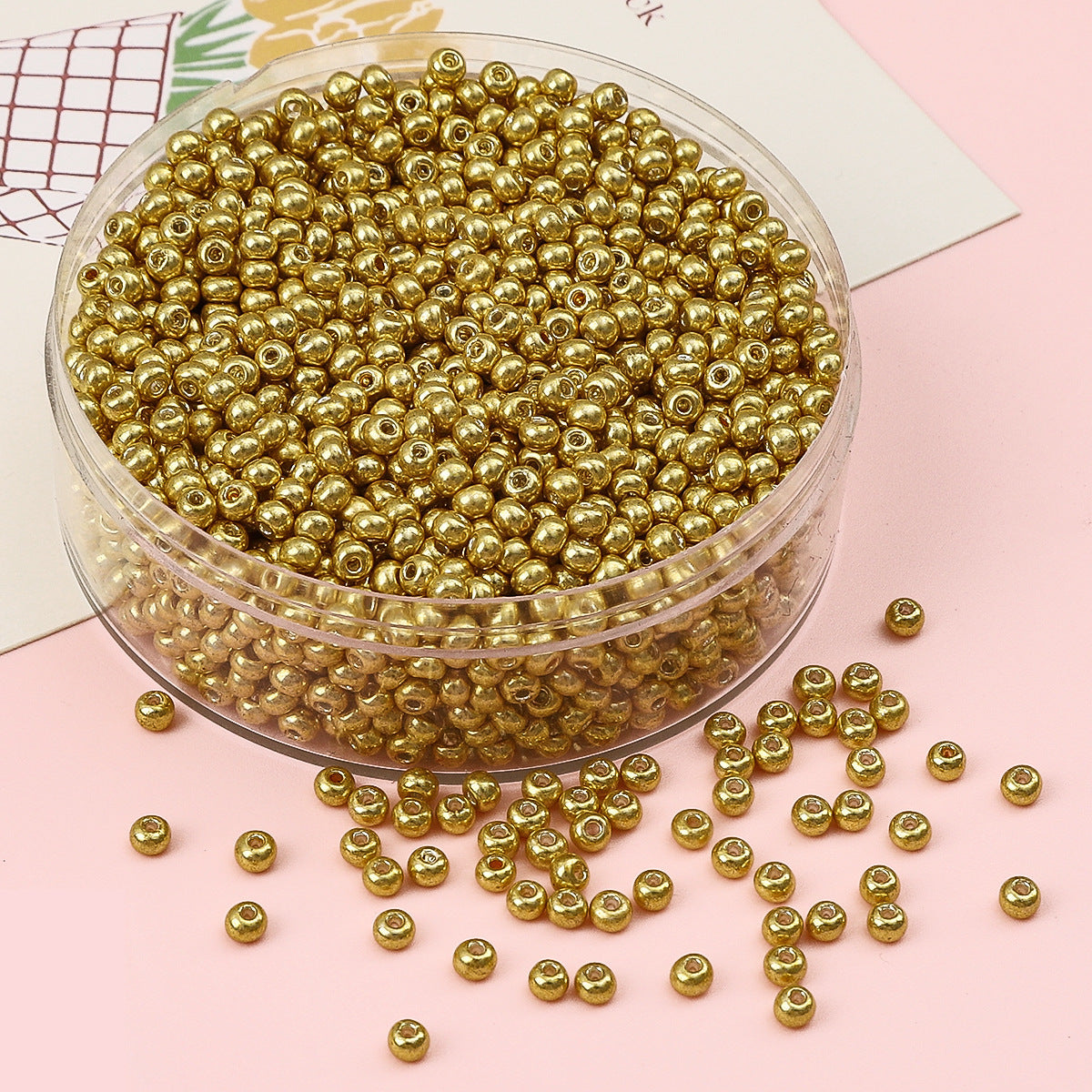 Metallic Seed Glass Beads 2mm Premium Colorful Shimmering 3000pcs 7