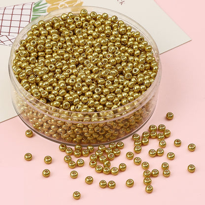 Metallic Seed Glass Beads 2mm Premium Colorful Shimmering 3000pcs 7