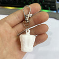 Silicone Chapstick Keychain Caps Crown Striped Smooth Shapes 3pcs 6