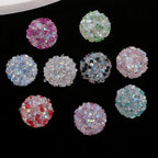 Rhinestone Round Clay Beads 16mm Glittering Epoxy Polymer 10pcs 3