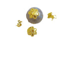 Alloy Flower Bead Caps 5.5 8mm Vintage Six Petal Tibetan 100pcs 5
