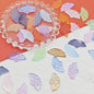Fresh Leaves Czech Glass Beads 28mm Pastel Embossed Floral 25pcs