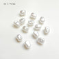Vintage Shaped Imitation Pearl Acrylic Beads Soft White Luster 10pcs 9