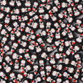 Penguin Flat Clay Beads 10mm Polymer Holiday Design 100pcs